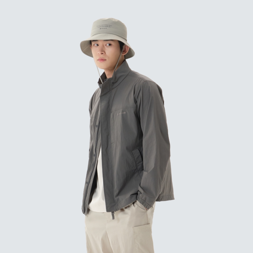 루트 스탠드넥 바람막이 Dark Gray