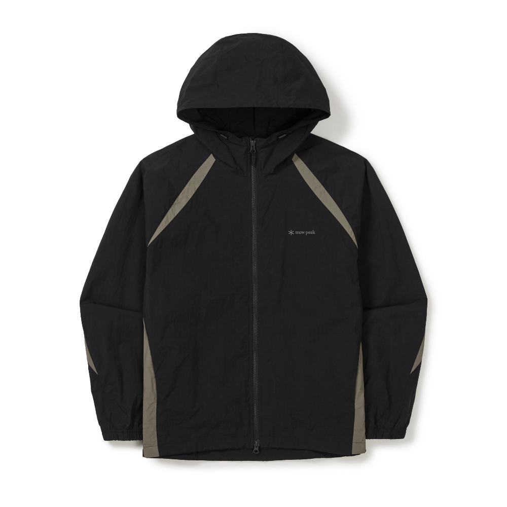 경량 타슬란 컬러블럭 후드 바람막이 Dark Charcoal