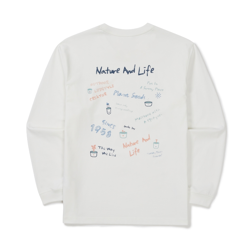 에어로쿨 크레용 긴팔 티셔츠 Off White