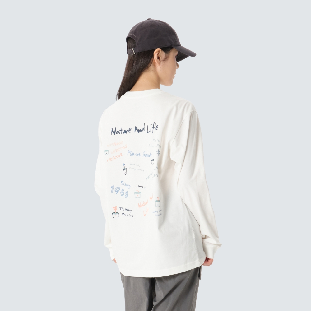 에어로쿨 크레용 긴팔 티셔츠 Off White