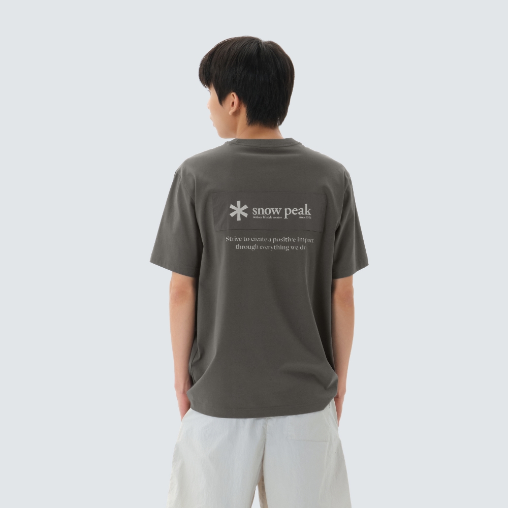에어로쿨 우븐 패치 반팔 티셔츠 Dark Khaki