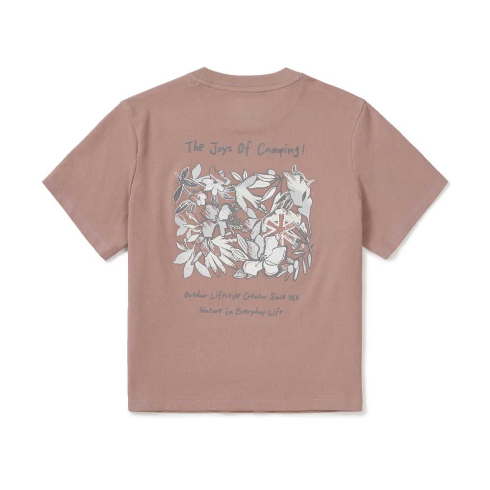 소로나 여성 트로피컬 반팔 티셔츠 Deep Pink