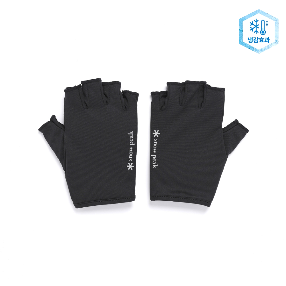 UV 차단 냉감 반장갑 Black