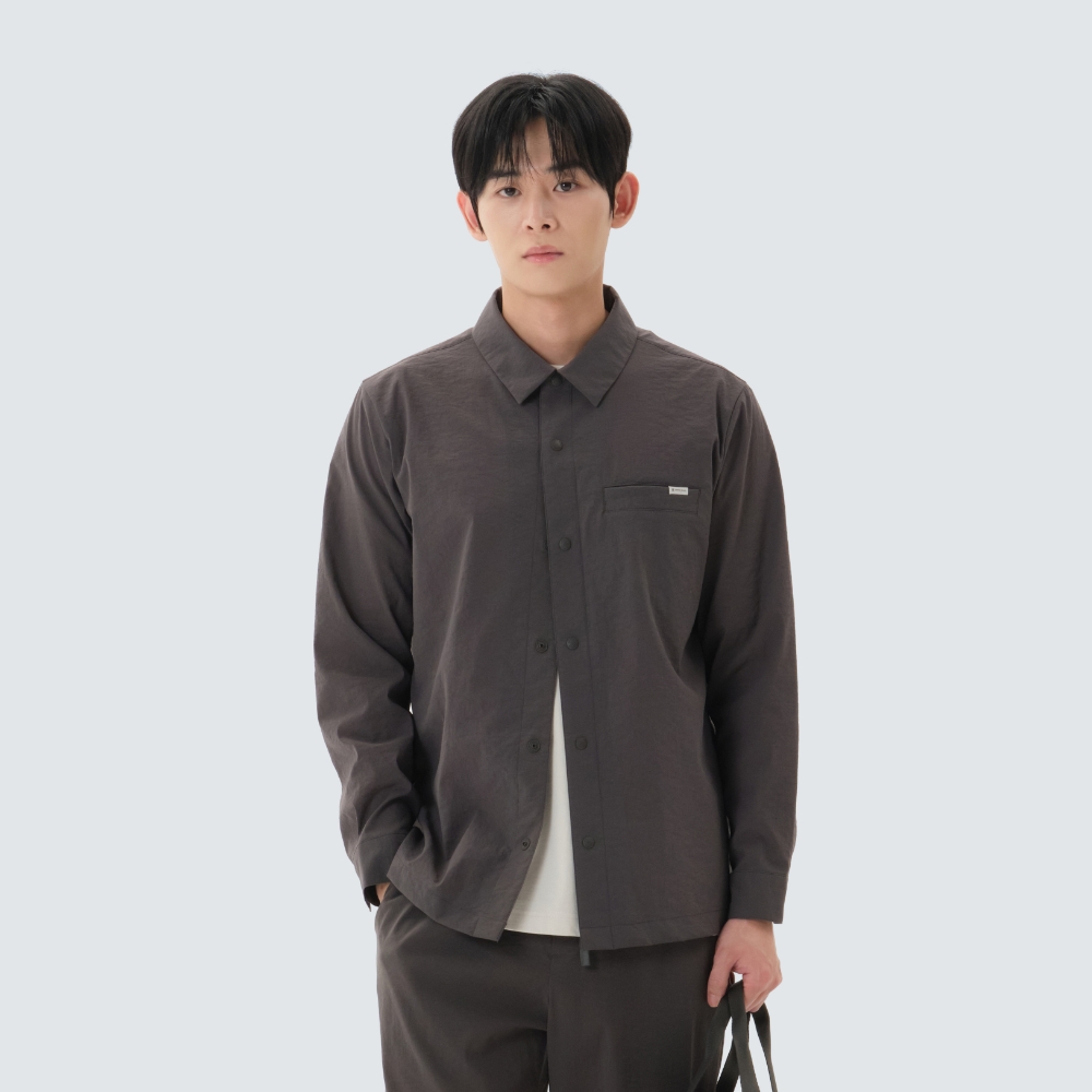 미닛 긴팔 셔츠 Chocolate Khaki