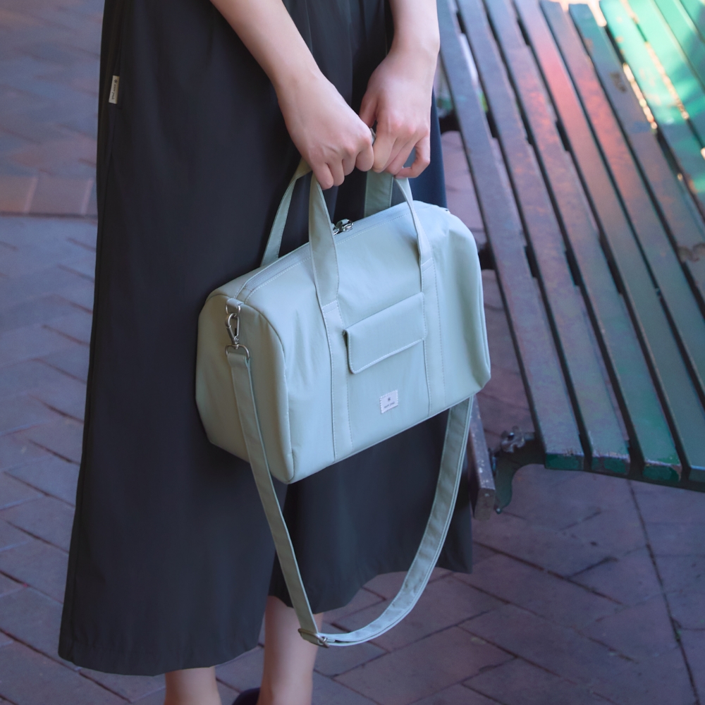 캠플 2way 라운드 토트백 8L Light Khaki