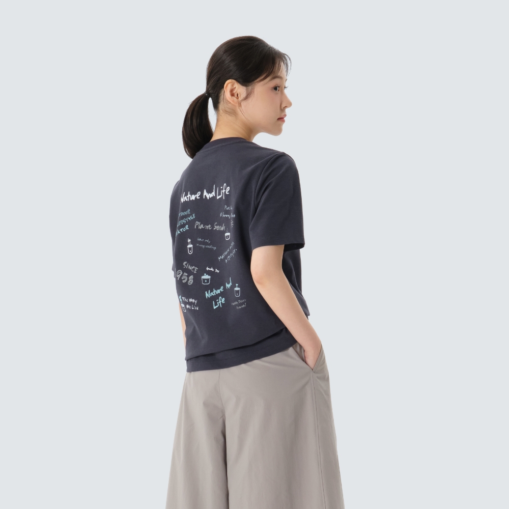 소로나 크레용 반팔 티셔츠 Navy