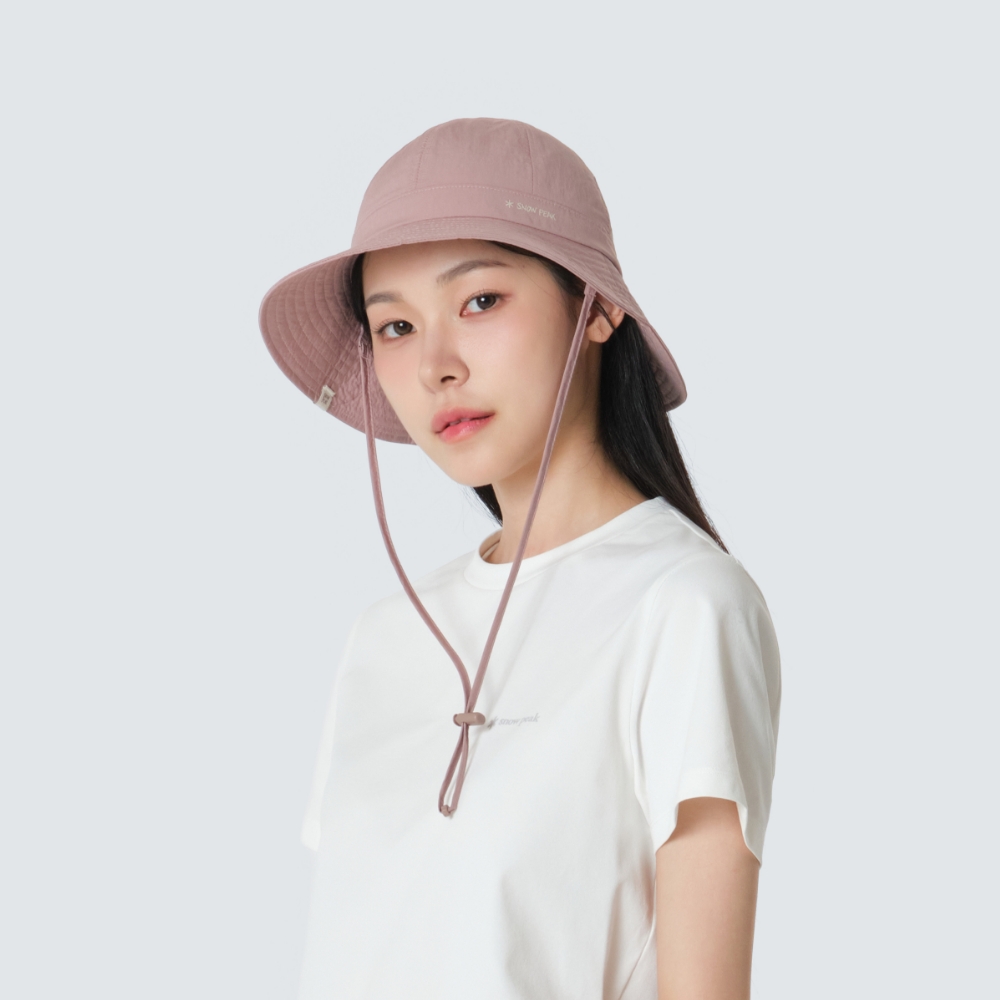 에코 타슬란 7패널 와이드 햇 Deep Pink