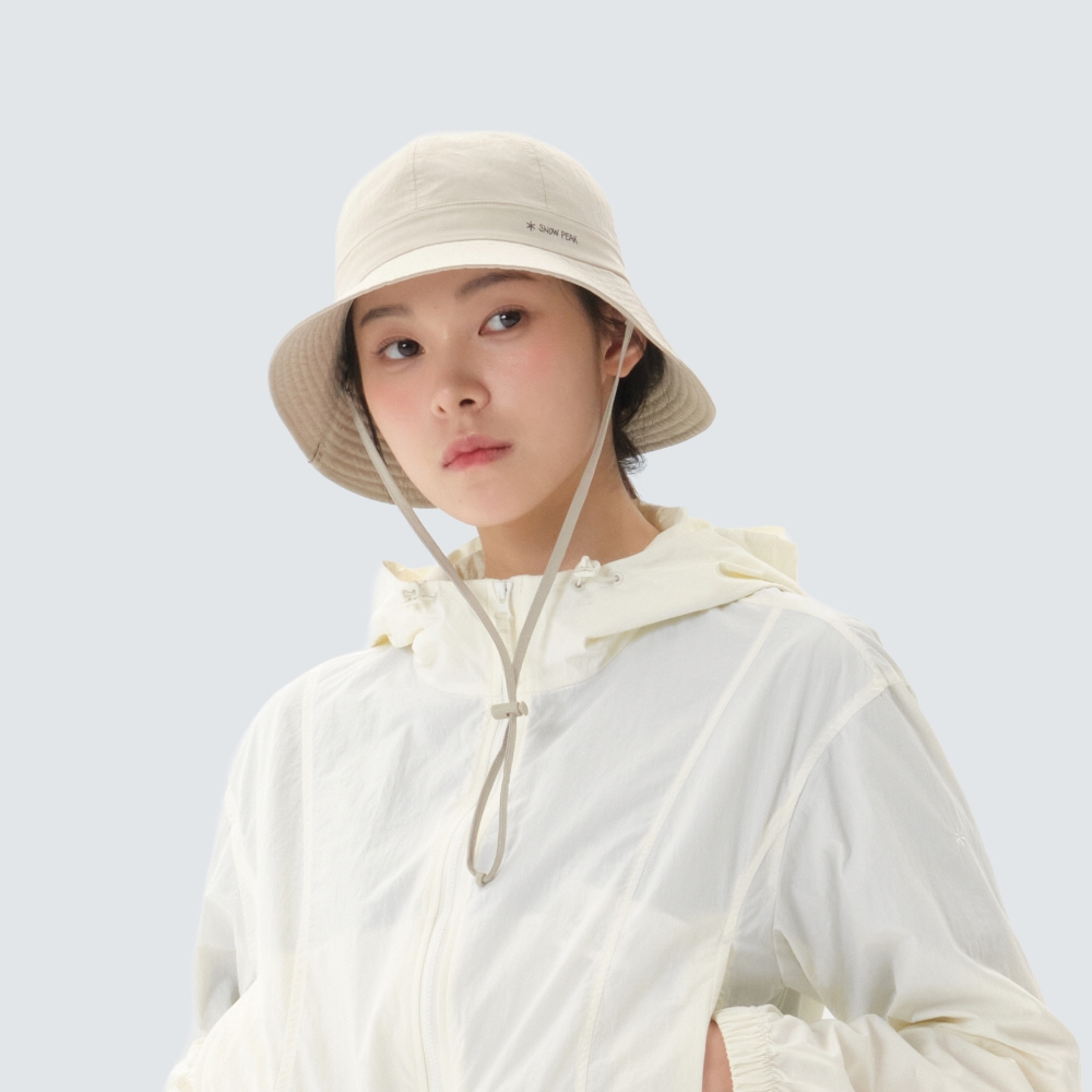 에코 타슬란 7패널 와이드 햇 Light Beige