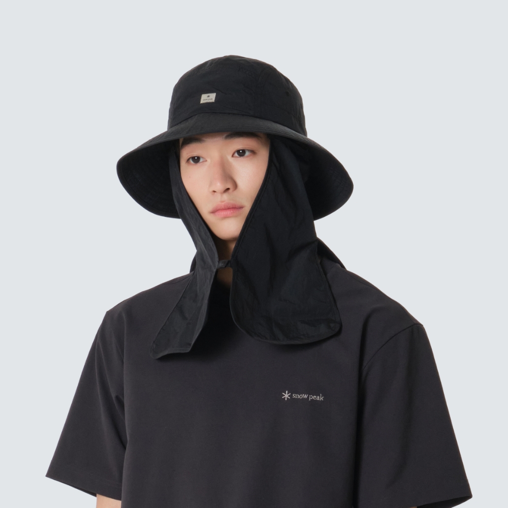 에코 타슬란 썬쉐이드 와이드 햇 Black