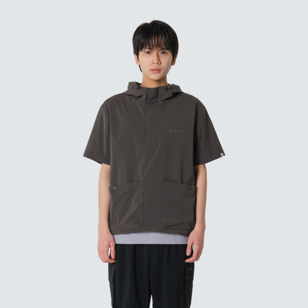 루트 후드 반팔 아노락 Chocolate Khaki