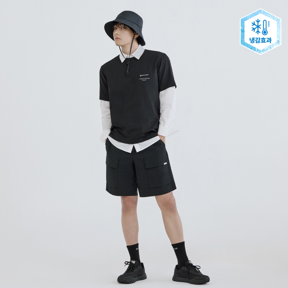 루트 포켓 반바지 Black
