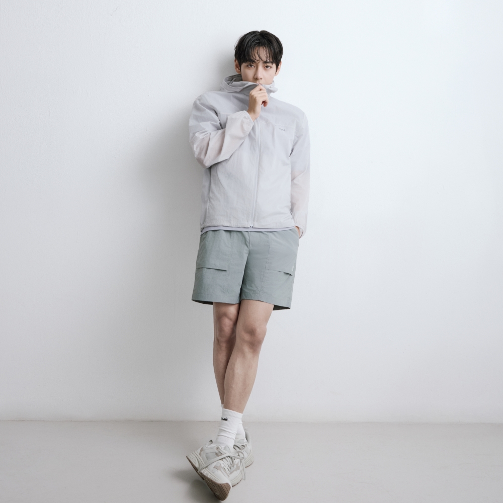 타슬란 4부 반바지 Gray Mint