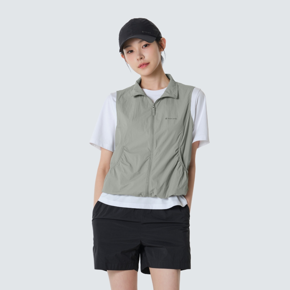 피코 선블록 초경량 여성 스탠드넥 베스트 Light Khaki