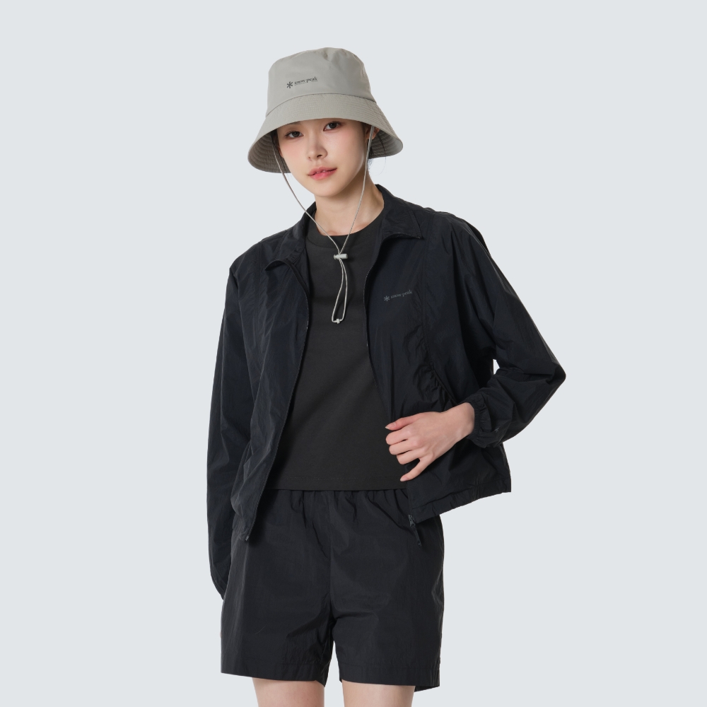피코 선블록 초경량 여성 스탠드넥 바람막이 Dark Charcoal