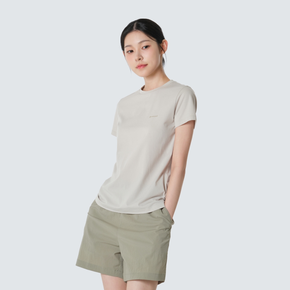 퀵드라이 프라임플렉스 여성 반팔 티셔츠 Light Beige