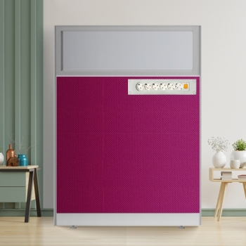 45T PVC 고급 300유리 콘센트형 파티션[H1000]