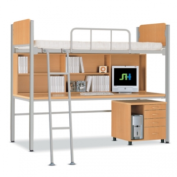 NSH-6008 철제1인용침대 복합형(매트포함)