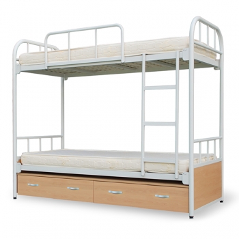 NSH-1008-2 철제2인용침대 서랍형(매트포함)
