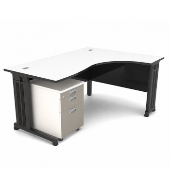 LOTO-600RGB L형 퍼즐 책상,28T국산LPM[블랙프레임]