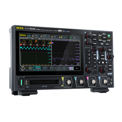 RIGOL 포터블 오실로스코프 DHO924S  250 MHz, 1.25 GSa/s, 50 Mpts, 4CH  함수발생기내장형
