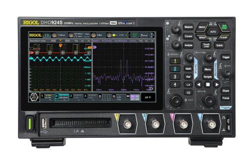 RIGOL 포터블 오실로스코프 DHO924  250 MHz, 1.25 GSa/s, 50 Mpts, 4CH
