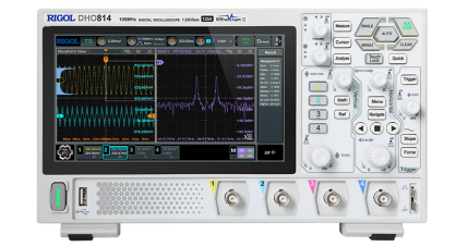 RIGOL 포터블 오실로스코프 DHO814  100MHz, 1.25GSa/s, 4채널 터치스크린