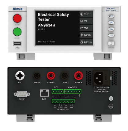 AINUO AN9638B(F) ACW/DCW내전압,절연저항,접지도통시험기 500VA, 터치스크린, RS232/USB