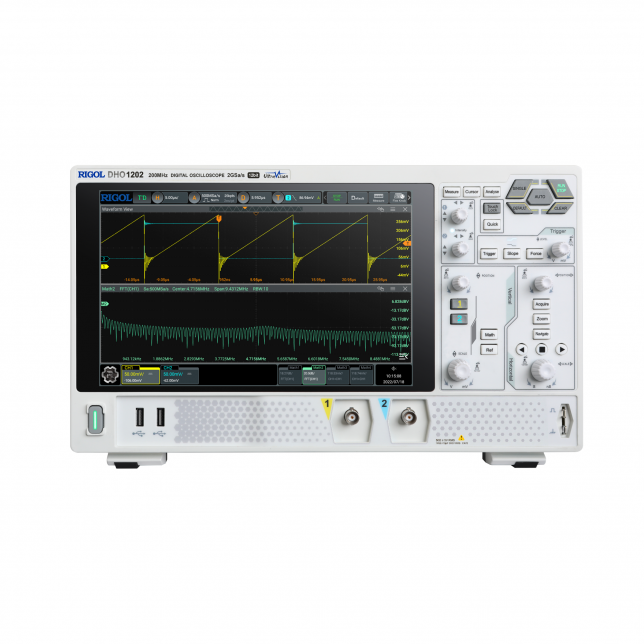 DHO1202 | 리골 DHO1000 시리즈 | 오실로스코프 | Rigol | 200Mhz | 2CH | 2GSa/s | 100Mpts(옵션)