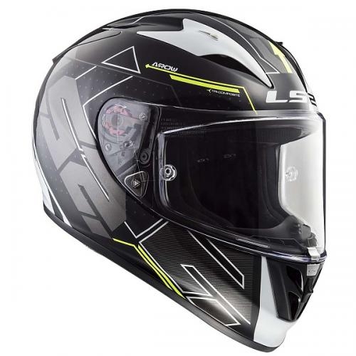 LS2 FF323 ARROW EVO R TECHNO BLACK WHITE 헬멧