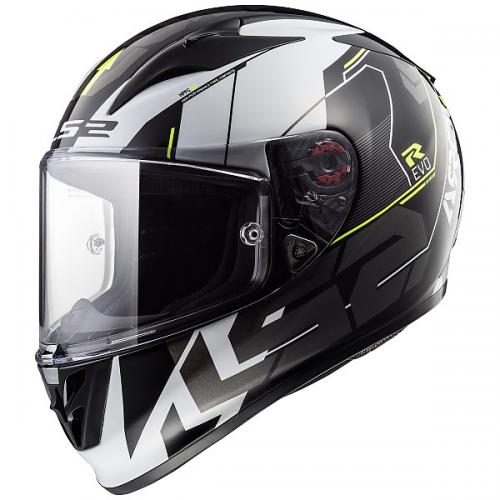 LS2 FF323 ARROW EVO R TECHNO BLACK WHITE 헬멧