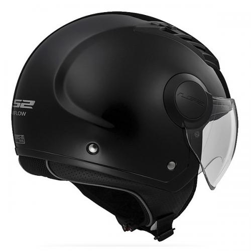 LS2 OF562 에어플로우 블랙 오픈 페이스 헬멧