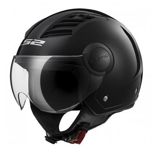 LS2 OF562 에어플로우 블랙 오픈 페이스 헬멧