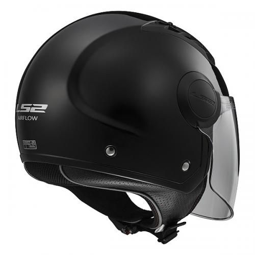 LS2 OF562 에어플로우 블랙 롱 오픈 페이스 헬멧