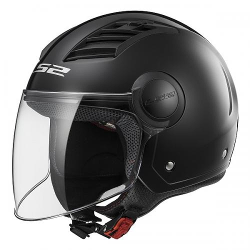 LS2 OF562 에어플로우 블랙 롱 오픈 페이스 헬멧