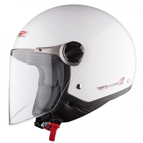 LS2 OF560 글로스 화이트 오픈 페이스 헬멧