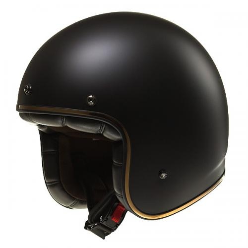 LS2 OF583 플래그맨 블랙 화이트 오픈 페이스 헬멧