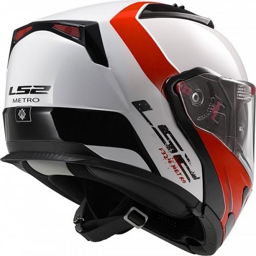 LS2 FF324 메트로 래피드 오렌지 모듈러 시스템 헬멧