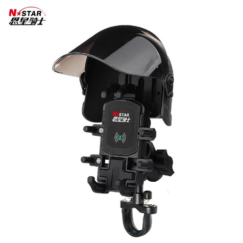 NSTAR 썬캡 퀵그립 무선 고속 충전 스마트폰 거치대 과열방지 햇빛가리개 모자