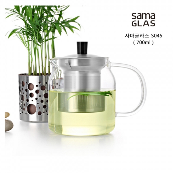 사마글라스 유리티포트 S045 (스텐거름망) 700ml