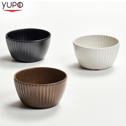 데일리 멜라민 한식공기 브라운/화이트/블랙