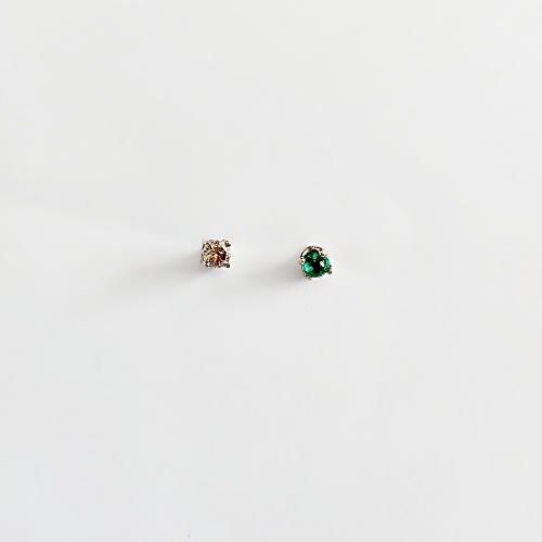 에메랄드 + 샴페인 다이아몬드