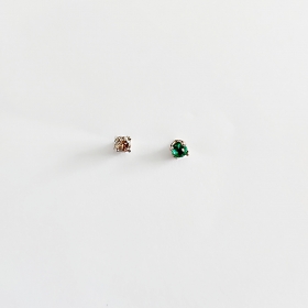 에메랄드 + 샴페인 다이아몬드