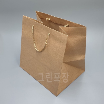 크래프트도시락쇼핑백(중) 26cm x 17cm x 27cm100장