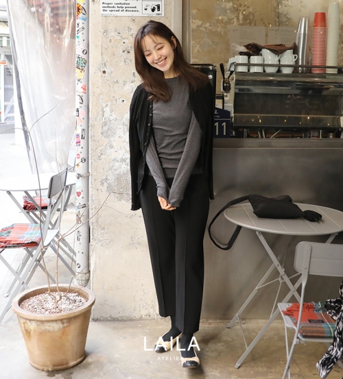 라무르 브러쉬 배기 팬츠