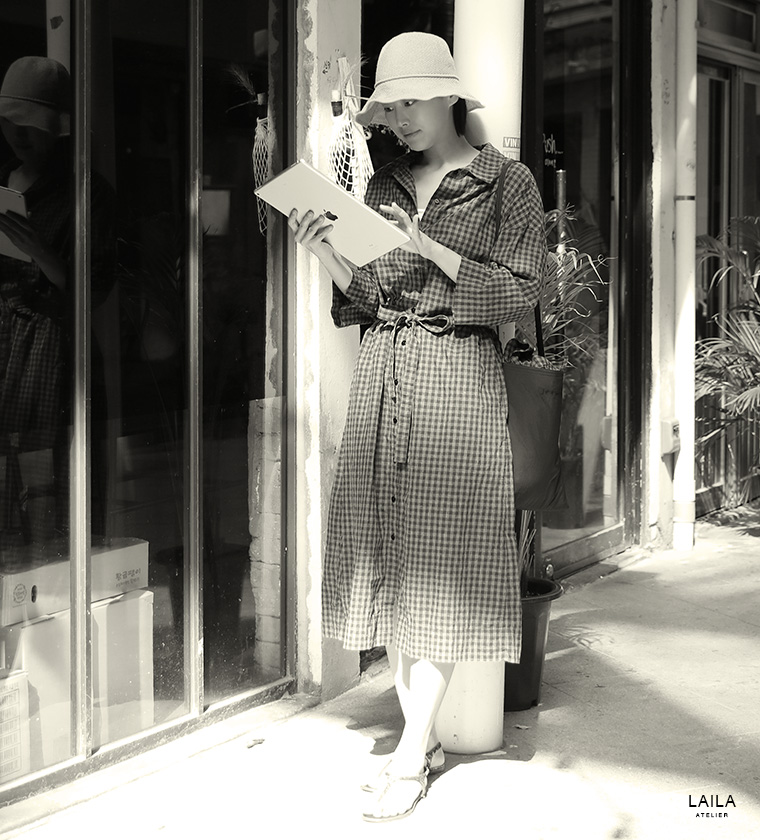 린넨 코튼 로브 드레스PREORDER