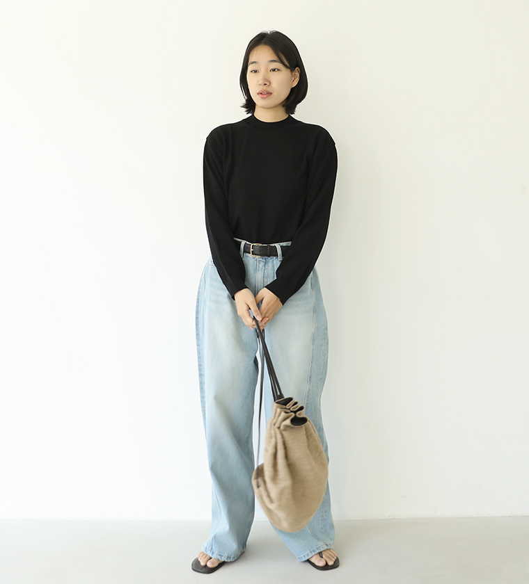 울 스웨터블랙
