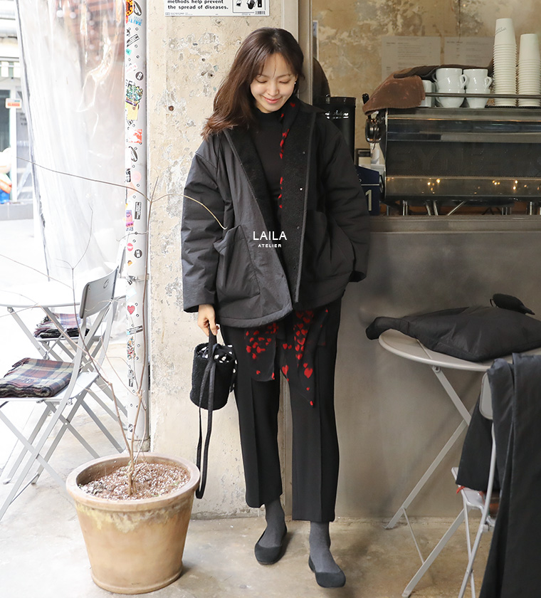 누와 시어링 패딩 자켓