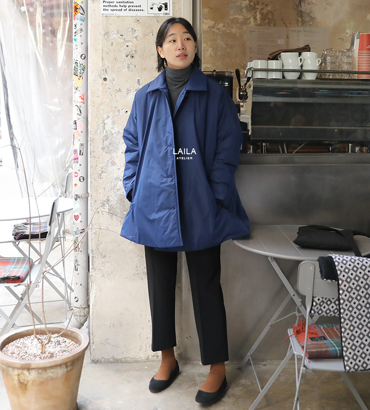 파리지엔 패딩 하프 코트