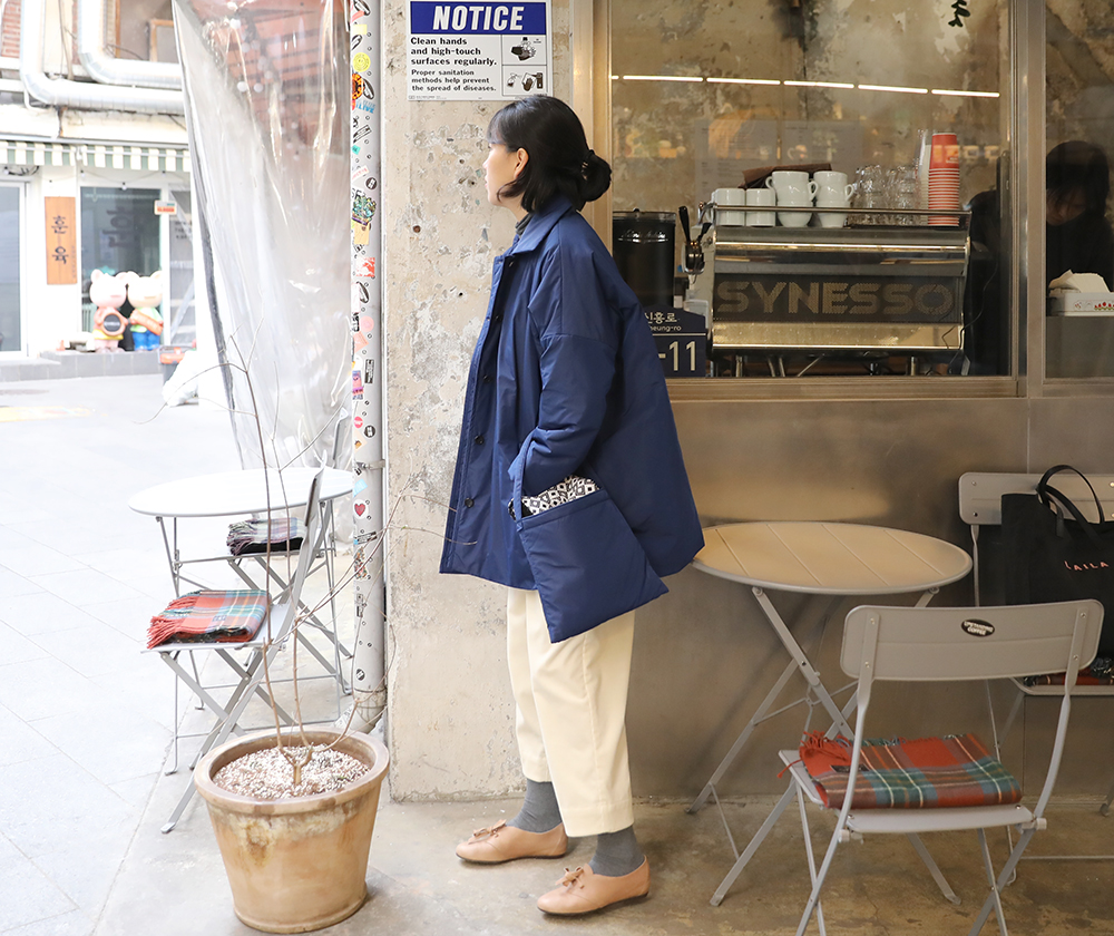 파리지엔 패딩 토트백