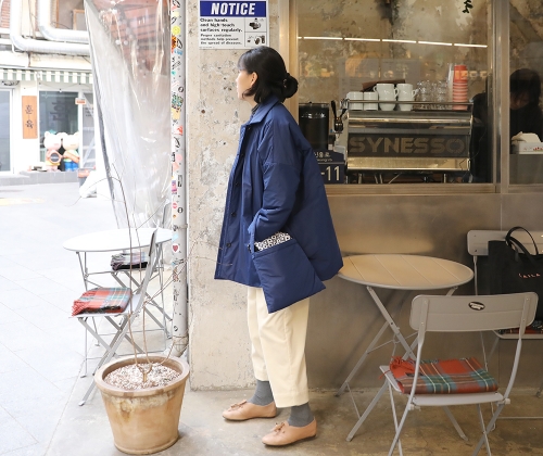 파리지엔 패딩 토트백